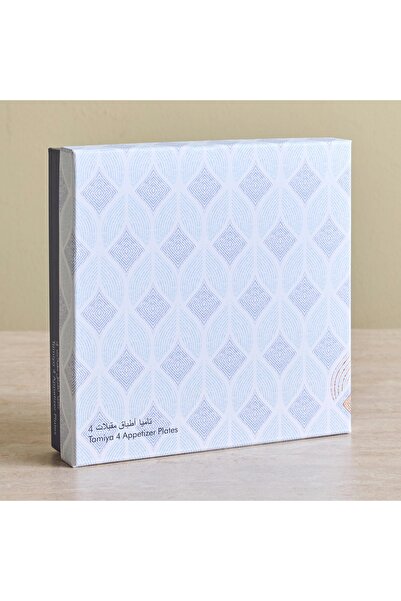 Generic Tamiya 4-Piece New Bone China Appetizer Plate Set - 19 cm