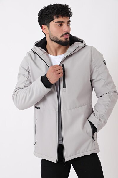 Stilkombin Space Hooded Softshell Winter Coat with Fur Lining Pldp 3010_50454