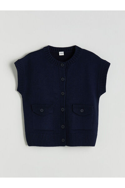 LC Waikiki Bisiklet Yaka Kız Çocuk Triko Yelek