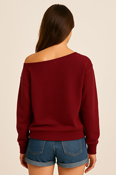 Keywest Γυναικείο φούτερ Oywouos 33 με εμπριμέ λαιμόκοψη Νέας σεζόν