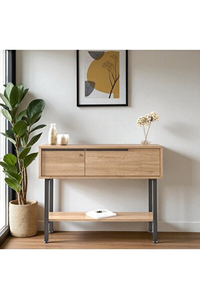 Robin Home Dresuar Antre Hol Kapaklı 100cm Metal Ayaklı Sepet