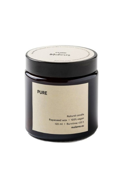 Mulieres Natural unscented candle (120ml),