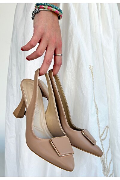 pabucmarketi Nude Women's Heeled Shoes