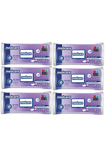 MEDCARE XLarge Boy Vücut ve Perine Temizleme Havlusu 30cm*30cm Ekstra Kalın 5...