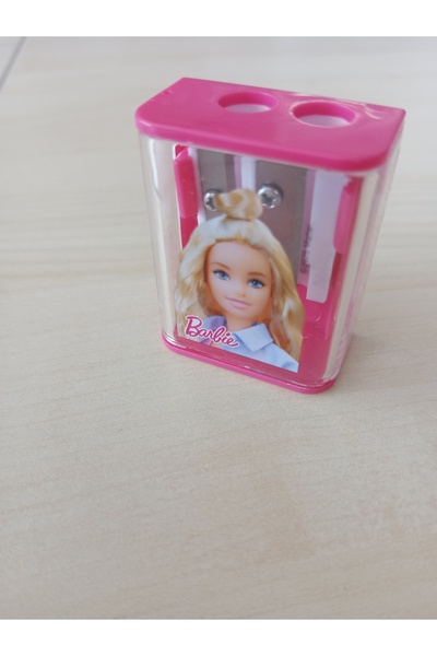KIZILELMADA Barbie Patterned Pencil Sharpener – Durable and Cute Design