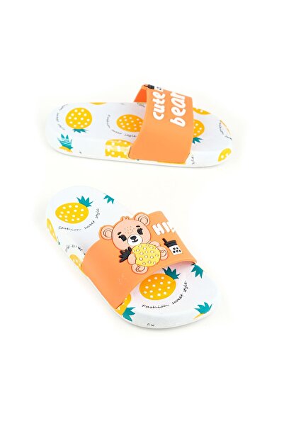 GEZER Yazlık Kaydırmaz Taban Islak Zemine Uygun Kız Çocuk Terlik