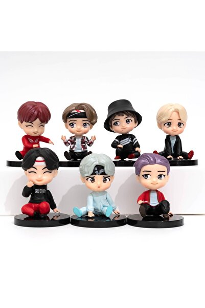 BANDAI مجموعة من 7 قطع B، 7 قطع/مجموعة، مجموعات فتيان بانقتان، آر إم، جين، شو...