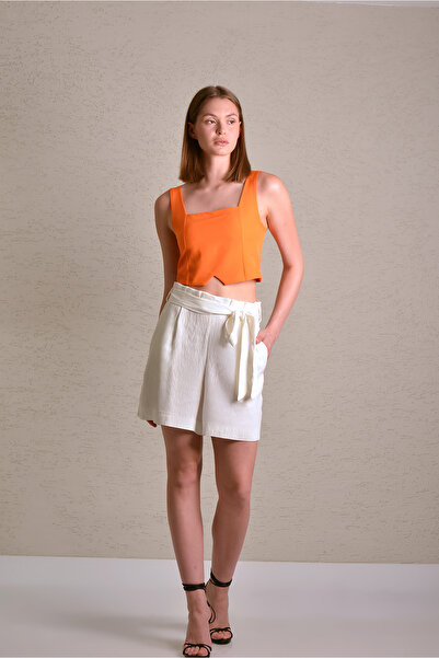 KASHA 23YŞ018 KETEN ŞORT