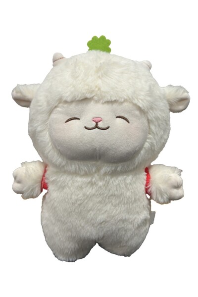 Miniso Kuzu Baa 26 cm Sırt Çantalı Kuzu Peluş Oyuncak