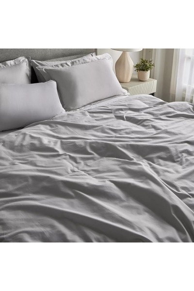 Generic Oasis Cotton 200 Thread Count 3-Piece Queen Duvet Cover Set - 200x200 cm