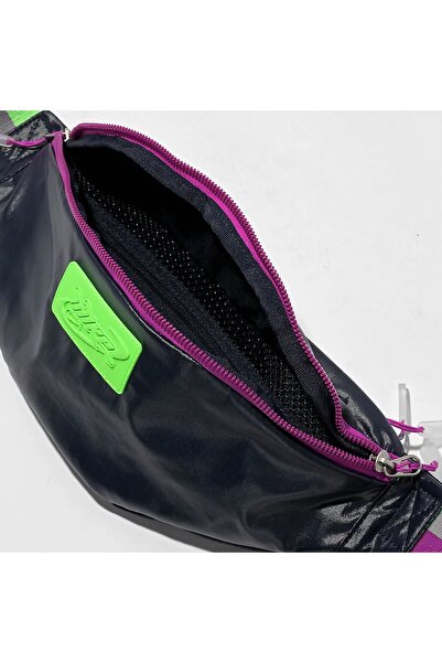 Nike Heritage Festival Green & Purple Fanny Pack Waist Bag 3 LT Unisex καθημερινή τσάντα μέσης Navy Blue