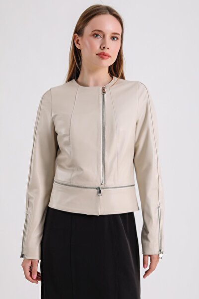 MQ Leather Maroquin Leather Alvira Women's Leather Jacket