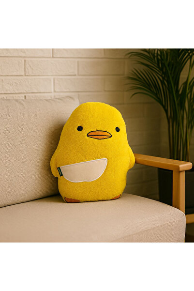 Alvero Veluna Civciv Şekilli Dekoratif Yastık