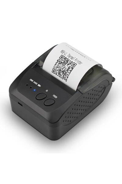 PROCART Mobile thermal printer 58 mm, USB, Bluetooth, Android, iOS, Windows, 2000 mAh, dual charging