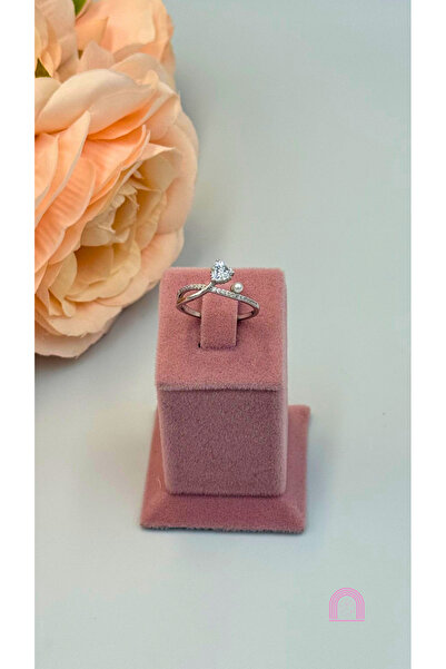 Moond Accessories خاتم زوبينغ باللون الفضي