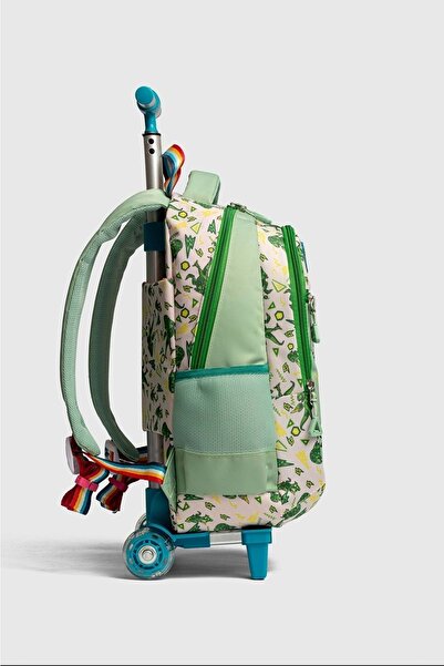 Kidessa 2217-My Polo Anatomik Sırt Yapılı Unisex Işıklı Tekerlekli İlkokul Çantası