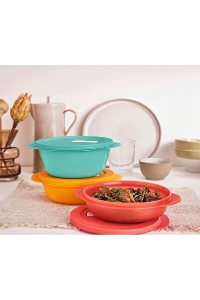 PLAST مجموعة ميكرو ويف (400 مل، 600 مل، 800 مل) مجموعة من 3 قطع