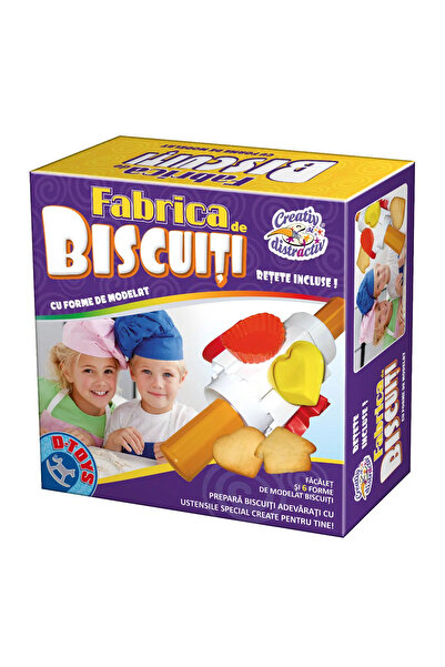 D-Toys Fabrica de biscuiți – Joc creativ cu forme de modelat biscuiți