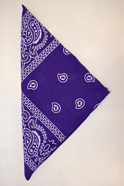 B'lazzotti Ethnic Pattern Bandana Unisex Cotton Purple
