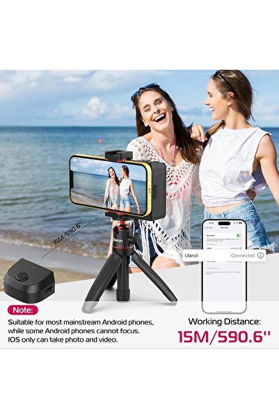 ulanzi CG02 Smartphone Camera Grip with Detachable Bluetooth Remote & 3-Level Fill Light