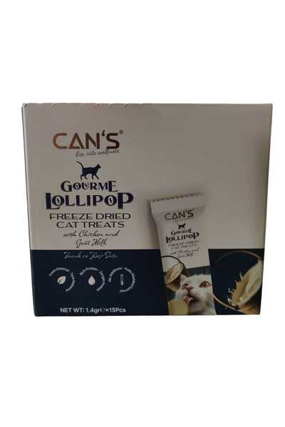 Cans kedi lolipop gourme tavuklu ve keçi sütlü