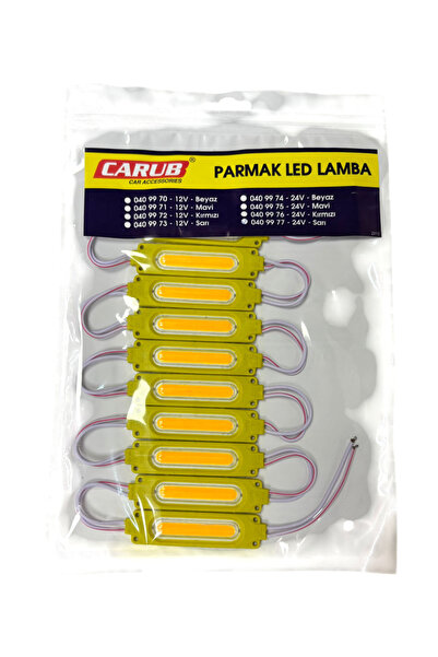 Carub Parmak Lamba Cob Led Sarı Gün Işığı 24V 10'Lu BR 040 99 77