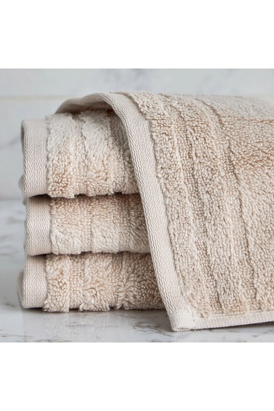 Generic Egyptian 4-Piece 600 GSM Cotton Fingertip Towel Set - 30x30 cm