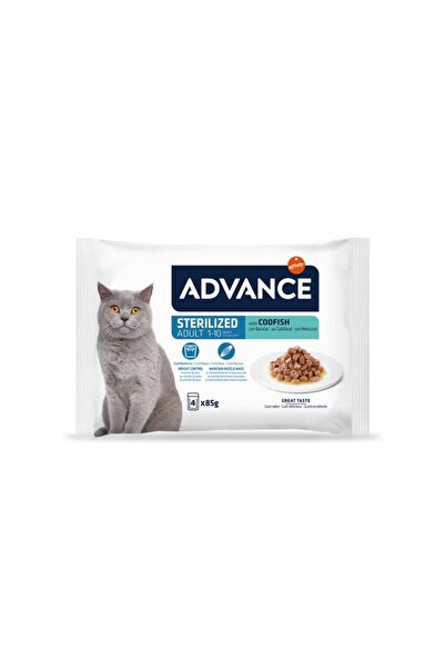 Advance Hrană umedă sterilizată pentru pisici adulte cu cod Multipack - 4 pli...
