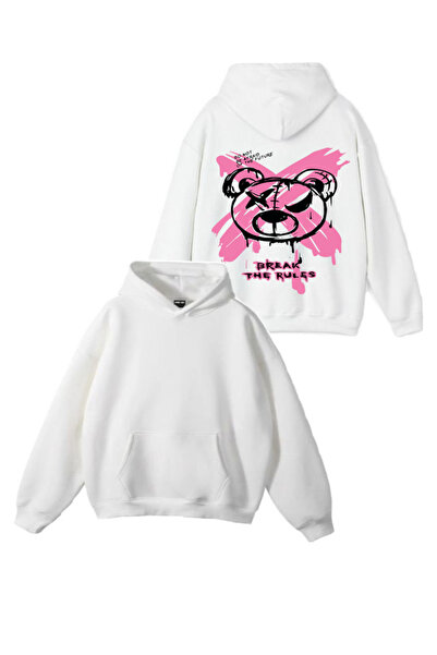 Sebesta Fashion New Season Break the Rules Printed 3 Thread Cotton Hooded Swe...