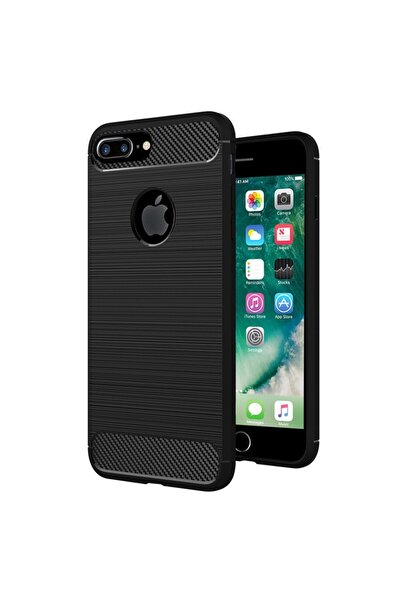 SKYDDAR INNOVATION Carcasă pentru iPhone 7 Plus, silicon carbon, silicon subț...