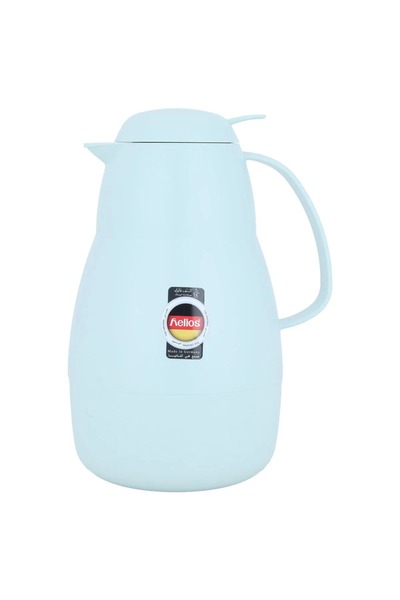 Helios thermos, 1.5 liters, thermal glass inner container, plastic outer shell - light blue