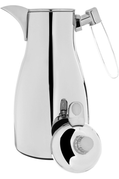 rexa thermos set, two pieces, 1/1 liter, thermal glass inner container, steel outer shell