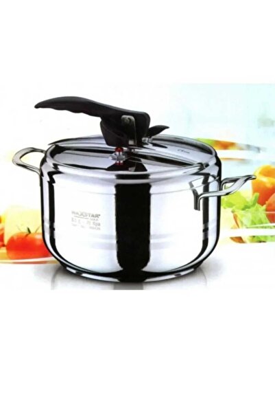 new and single وعاء ضغط من الفولاذ المقاوم للصدأ مع قاعدة من الكروم، سعة 5 لتر