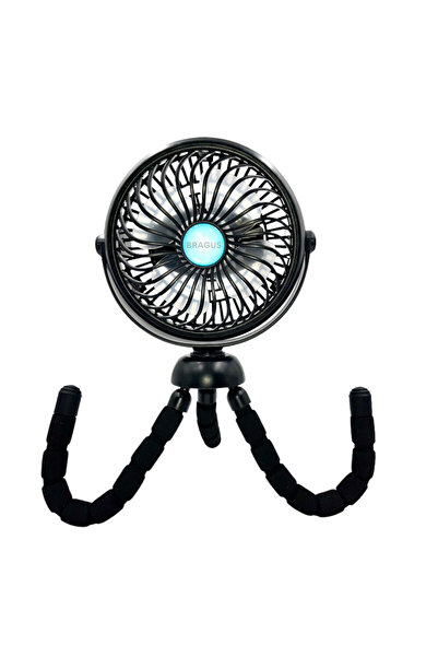 BRAGUS Ventilator portabil ®, cu incarcare USB si trepied, 3 trepte de viteza...