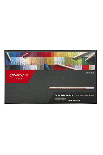 Caran d'Ache Pastel Pencils Set 76 Renk