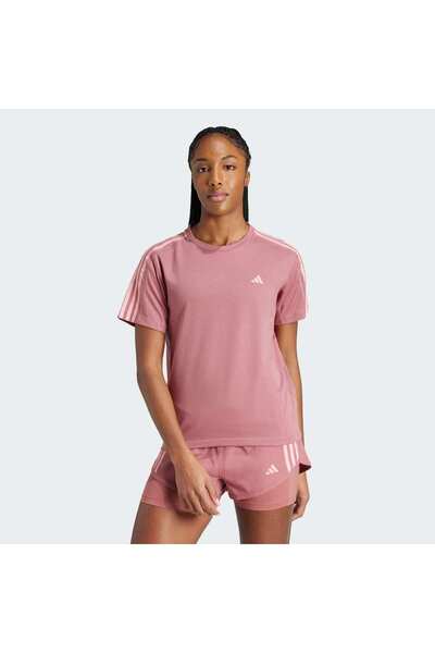 adidas Γυναίκες& # x27;s Own the Run Κοντομάνικο Μπλουζάκι με 3 Ρίγες XS