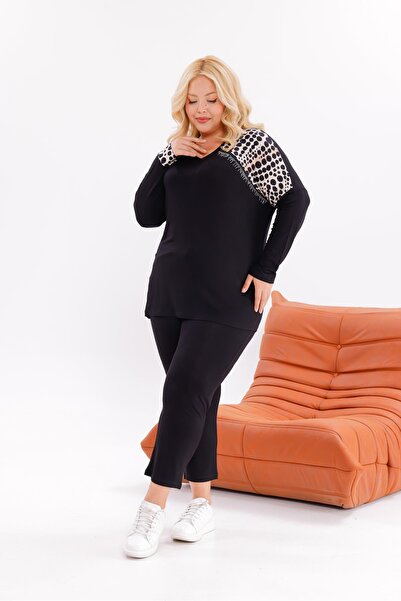 Siyezen Shoulder Detailed Cotton Lycra Set