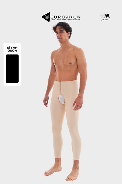 EUROPACK Lp-350 Men's Postoperative Abdominal Compression Girdle – Ankle Length