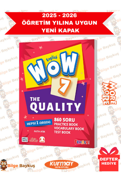 More & More Kurmay Yayınları Fenomen 7.Sınıf WOW English The Quality - Yeni K...