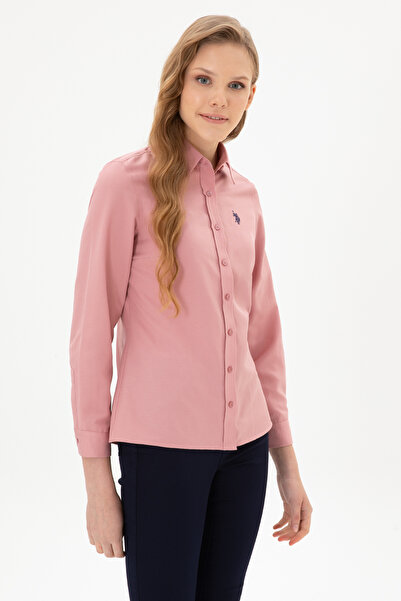 U.S. Polo Assn. Kadın Orkide Uzun Kollu Basic Gömlek 50316711-VR221