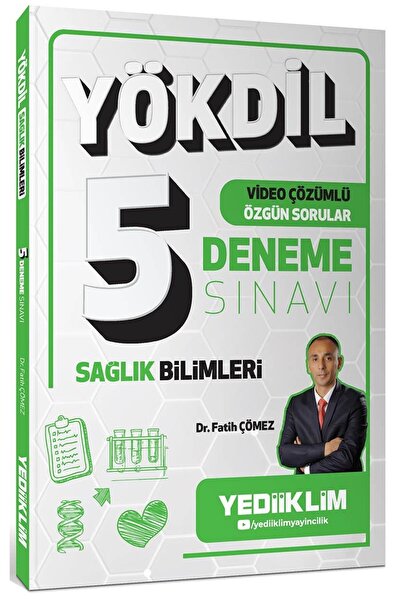 Yediiklim Yayınları YÖKDİL Sağlık Bilimleri Video Çözümlü Özgün Sorular 5 Den...
