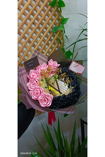 Buket Kurdeleli Senden Önce Senden Sonra Buketi