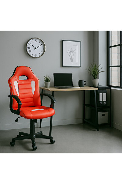 UnicSpot Scaun gaming US92 Euro, rosu, 55x55x88-100 cm