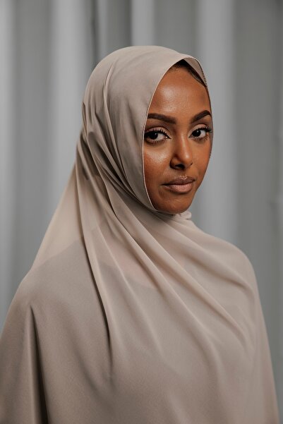 Ophelia Soft Brown chiffon shawl by