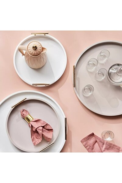 Generic Luxe Wooden Serving Tray - 35 cm