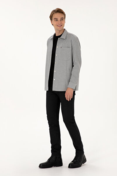 U.S. Polo Assn. Men's Gray Knitted Shirt 50308470-Vr024