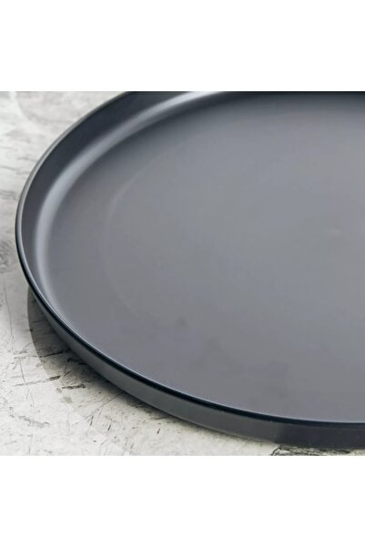 Generic Charcoal Melamine Dinner Plate - 25 cm