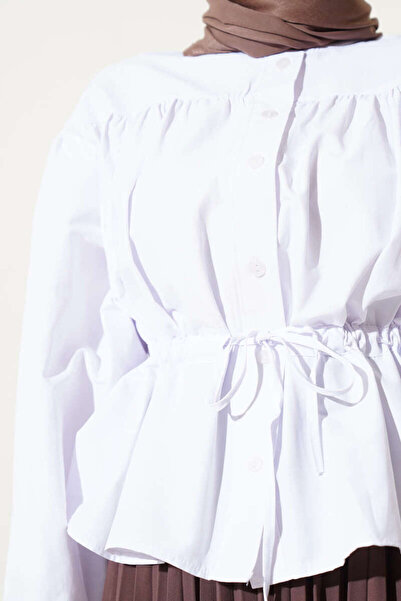 MODA Short Shirt with Pleated Skirt and Bell Tunnels