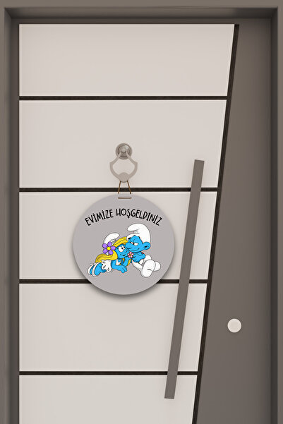 Dormot Ψηφιακή εκτύπωση Γκρι, Στάνταρ, Θέμα Καλώς ορίσατε στο σπίτι μας, Στολίδι πόρτας, Στολίδι τοίχου