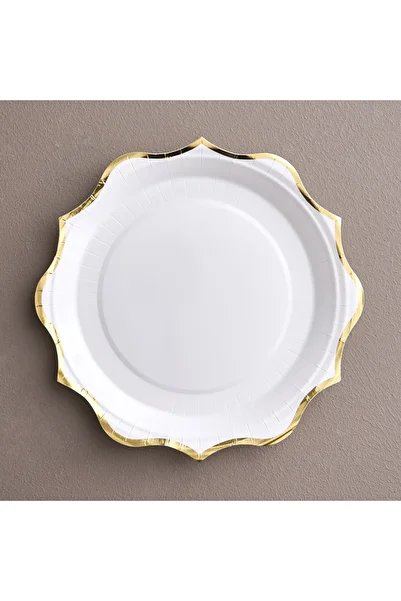 Generic Belle 10-Piece Wood Pulp Disposable Side Plate Set - 23 cm